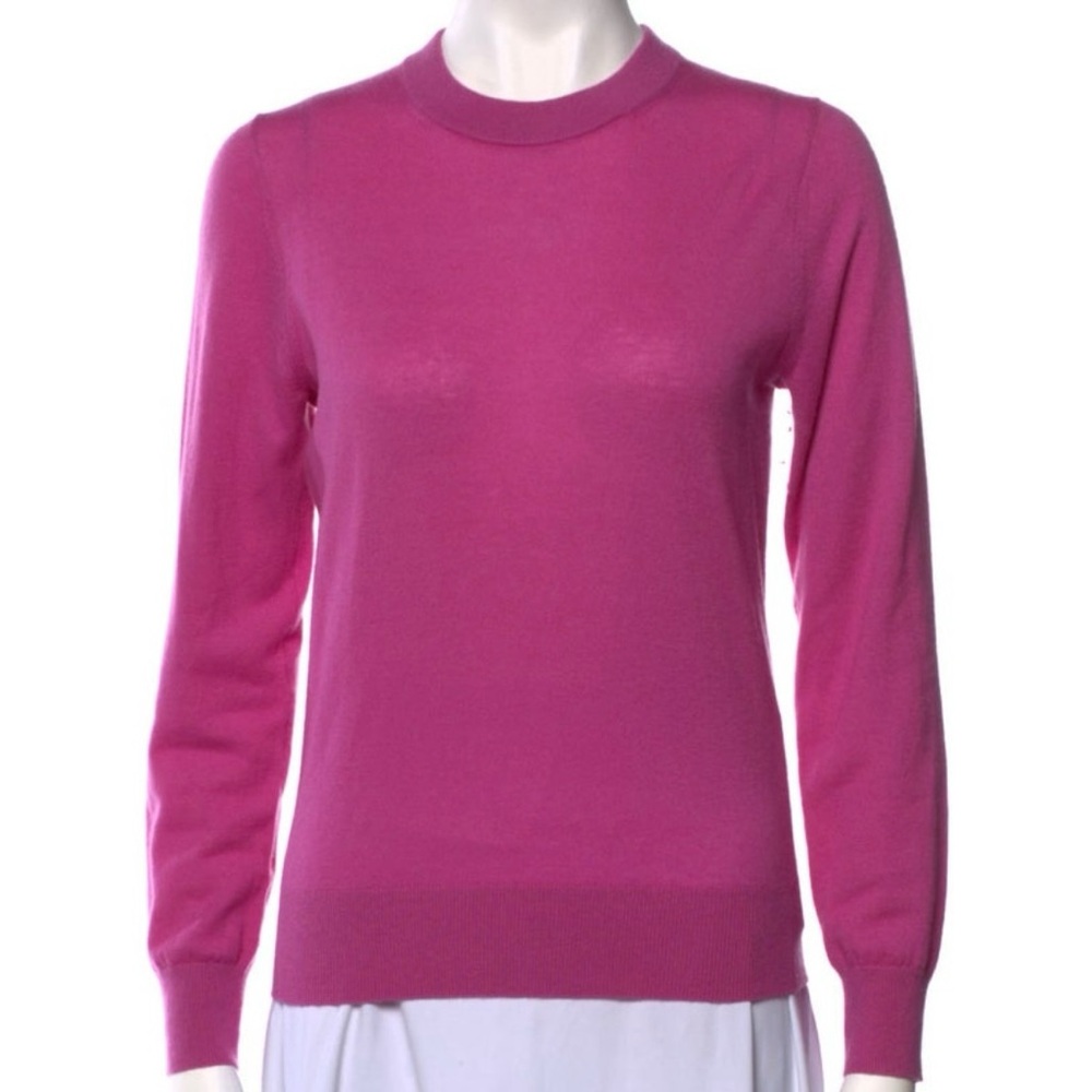 Zimmermann Fuchsia Crew Neck Sweater